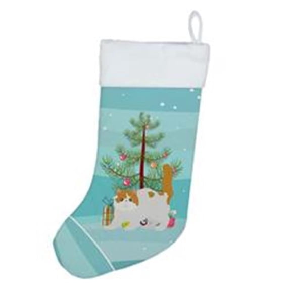 Exotic Shorthair #4 Cat Merry Christmas Christmas Stocking 13.5 in x 18 in