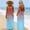 Sky Blue, variant on Elvqul Sleeveless Dresses for Women Pink Maxi Dresses Summer Pullover Gradient Square Neck Ladies Cami Dresses Beach