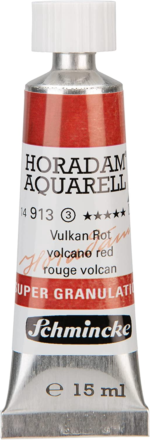 Schmincke Horadam Aquarell Artist Watercolor - Volcano Red, Supergranulation, 15 ml, Tube