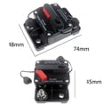 thumbnail image 2 of 1Set Zinc Alloy Black Circuit Breaker for Auto Overload Protection, 2 of 5