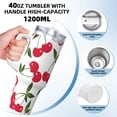 thumbnail image 3 of KLL Cherry Print 40oz Stainless Steel Insulated Car Cup Coffee Mug with Spillproof Lid - Keep Your Drink Hot or Cold on the Go, 3 of 8
