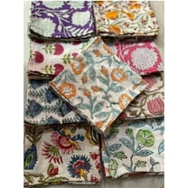 10 Pc Cotton Cloth Napkins Hand Block Print Hand Made Size 16x16 Inch Printed Home Decor Indian Eco Friendly Mix Lot Dinner Napkins