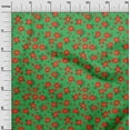thumbnail image 3 of oneOone Viscose Chiffon Green Fabric Leaves & Clover Craft Projects Decor Fabric Printed By The Yard 42 Inch Wide, 3 of 5