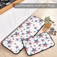 thumbnail image 5 of SKYSONIC USA Flag Stars Kitchen Rugs Set of 2, 4th of July Floor Runner Area Rug Washable Carpet Mat Perfect for Living Room Bedroom Entryway, 5 of 7