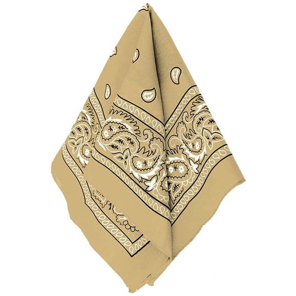 Gold Paisley Bandana