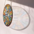 thumbnail image 4 of Greece Travel Decor Suncatcher Stained Glass Window Hanging, Gift for Traveller, Collection of Country Travel Souvenirs for Family and Friends, Greece Map and Flag Décor, 4 of 6