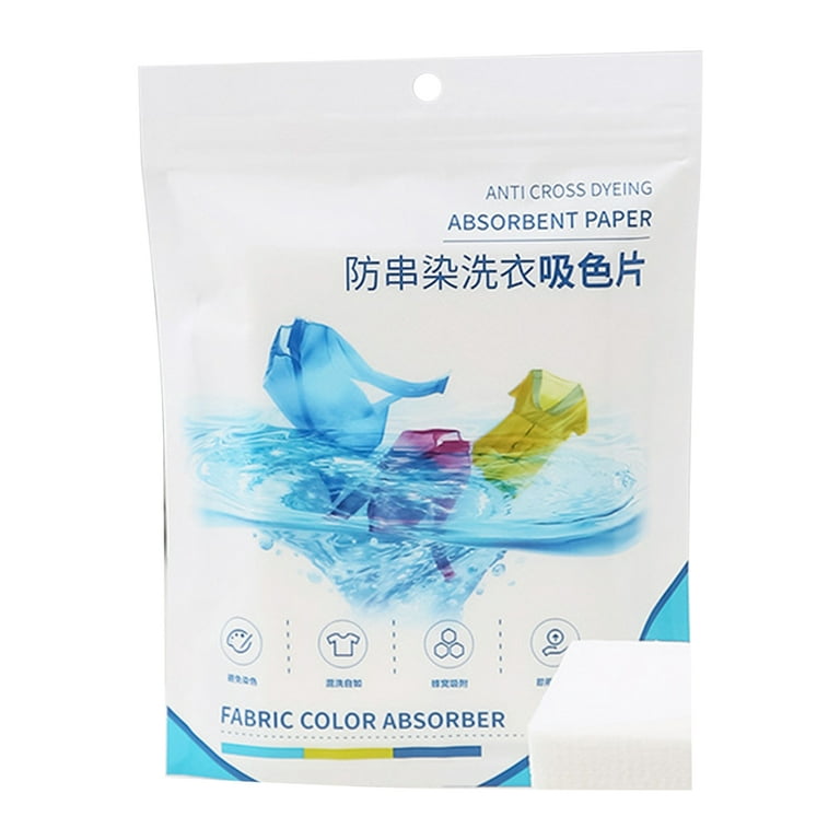 48 Pieces Anti-Dyeing Color Absorption Sheet,Color Absorption Sheet Laundry  Papers,Fragrance Free Color Grabber Essential for Home Use,Color Guard