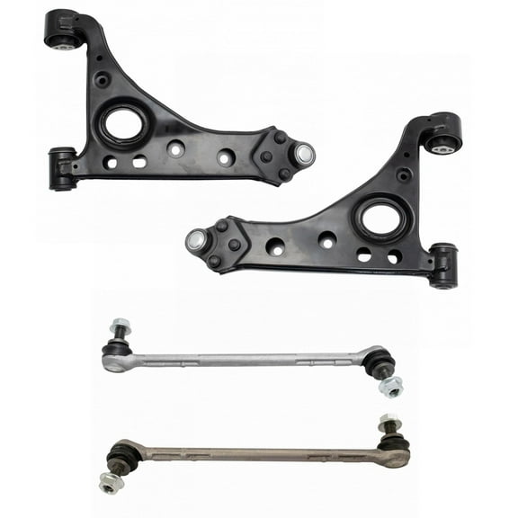 4 Piece Suspension Kit Front Control Arms with Ball Joints Sway Bar End Links PSA69627