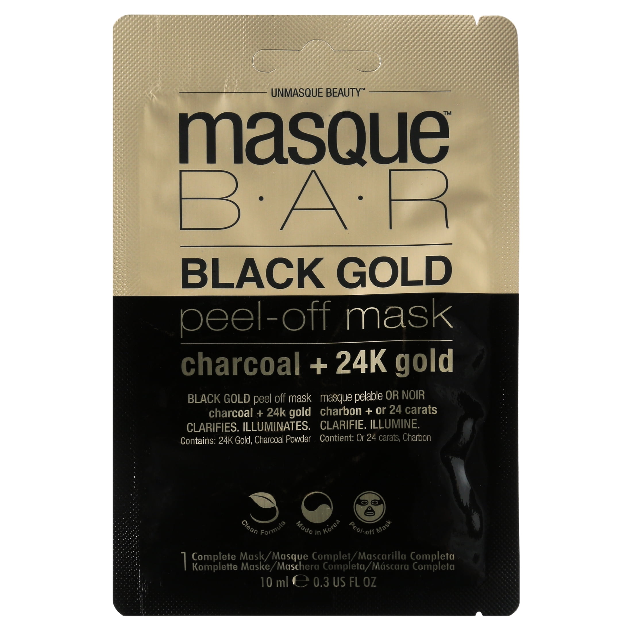 Masque Bar Black Gold Peel-Off Mask,  fl oz 