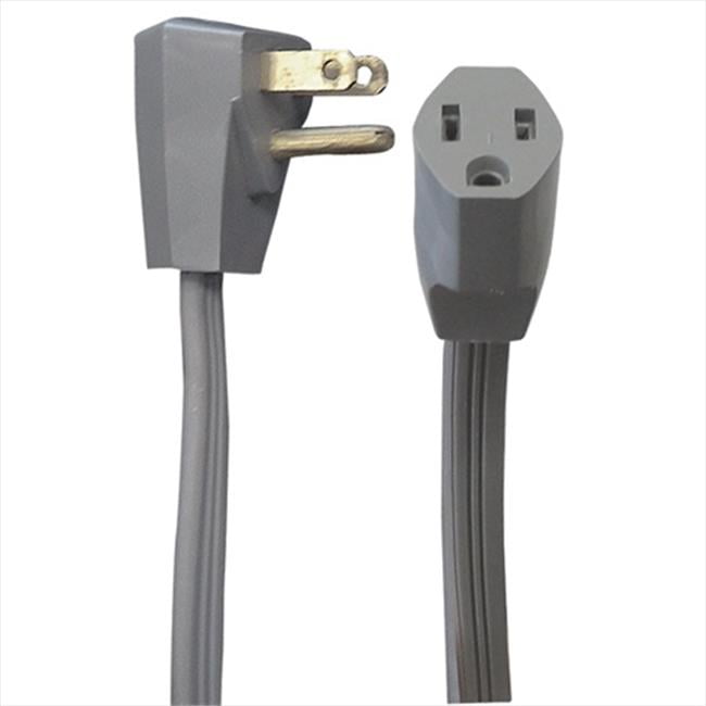 Voltec 0100041 9 ft. Right Angle Plug, Appliance Extension Cord, 3