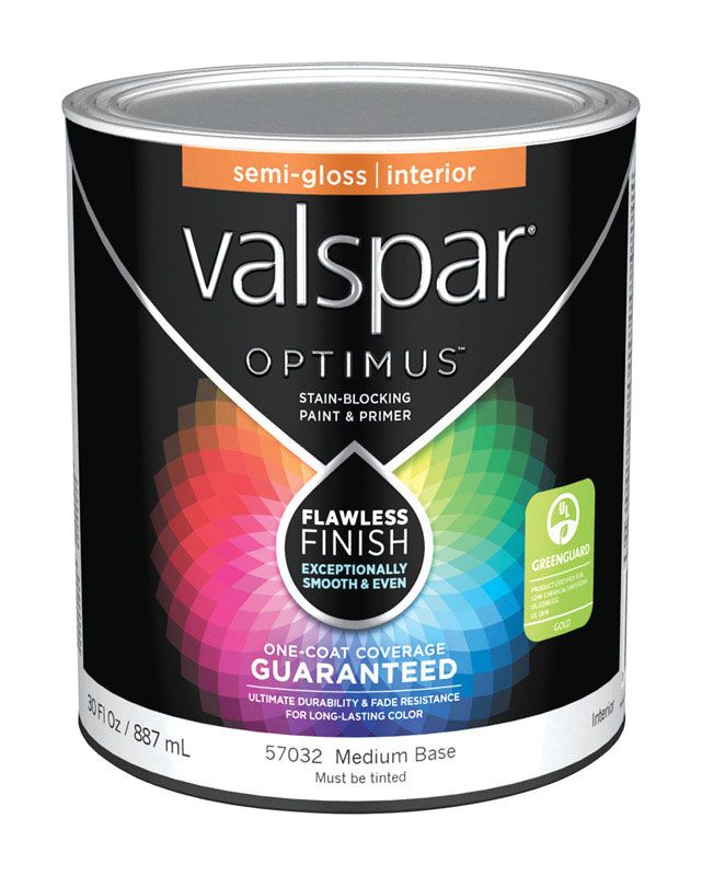 Valspar Optimus SemiGloss Tintable Medium Base Acrylic