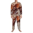thumbnail image 3 of Goofa Coffee Beans Chocolate Splash for 2-piece Loungewear Set Men’s Sleepwear Set Soft PJs Cozy loungewear Comfy Sleep Set Winter Pajamas-X-Large, 3 of 7