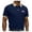 Polos 54#Dark Blue, variant on WAYUTE Men's Polo Shirts Independence Day Short Sleeve US National Flag Print Classic Fit Breathable 4th of July Shirt Casual Summer