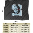 thumbnail image 3 of Livingstone College Fleece Blanket, Very Soft Microfiber Flannel Blanket for Couch Warm and Cozy for All Seasons, 3 of 6