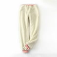 thumbnail image 3 of LSLJS Women's Printed Leggings With Elastic Drawstring Pockets and Thick Insulation Pants, Womens Work Pants, 3 of 8