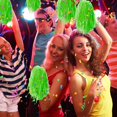 thumbnail image 4 of QZS Green Cheerleading Pompoms,15Pcs Plastic Cheerleader Pompoms for Homecoming Game,Sports Squads Dancing Party,Sports Spirit Stage Performance Celebration, 4 of 6