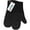 Black, variant on BIG RED HOUSE Oven Mitts, with the Heat Resistance of Silicone and Flexibility of Cotton, Recycled Cotton Infill, Terrycloth Lining, 480 F Heat Resistant Pair