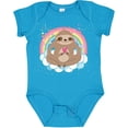 thumbnail image 3 of Inktastic Sloth Yoga Rainbow Girls Baby Bodysuit, 3 of 5