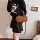 thumbnail image 4 of Bolso de hombro de cuero para mujer, bolso cruzado informal de PU, bolso bandolera, bolso de compras, 4 of 8