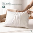 thumbnail image 4 of Dreamlab Protectores de Almohada 100% Impermeables con Cierre, de Tela Suave y Delgada, hipoalergénico, Anti ácaros. Funda Cubre Almohada contra Agua. (4 Pack King: 51 cm x 96 cm), 4 of 9