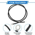 thumbnail image 4 of 1 Pc Battery Inverter Cable 6 AWG Gauge 4.5FT 3/8" Lug 5/16" Lug Battery Cable Universal for Car Vehicle Boat RV Solar Tinned Copper Black, 4 of 7