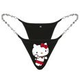 thumbnail image 4 of Y2K Tanga de cadena de Metal para mujer, ropa interior Sexy de dibujos animados, Hello Kitty, Mymelody, Kuromi, cintura baja, pantalones en T, regalos, 4 of 4