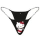 thumbnail image 4 of Y2K Tanga de cadena de Metal para mujer, ropa interior Sexy de dibujos animados, Hello Kitty, Mymelody, Kuromi, cintura baja, pantalones en T, regalos, 4 of 4