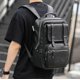 thumbnail image 5 of Vintage leather laptop backpack for men, large waterproof travel black backpack, 16 -inch 26-27s, 5 of 5
