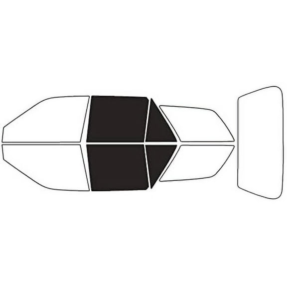 Rvinyl Window Tint Kit Compatible with Ford Escort 1997-1999 (Wagon) - Back Precut Kit - 20%