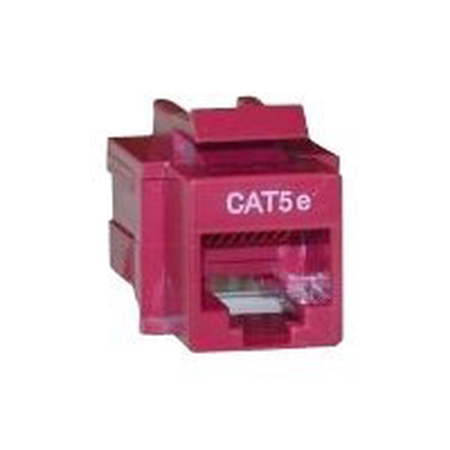 CableWholesale.com - Keystone connector - RJ-45 (F) - CAT 5e - red