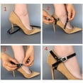 thumbnail image 4 of hengtong 4xDetachable Shoe Straps for Loose High Heeled Shoes Flats Matte black 4 Pcs, 4 of 9