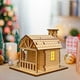 thumbnail image 4 of Decoraciones navideñas, adornos navideños, regalos navideños: casitas navideñas de madera hechas a mano con luces para manualidades. Decoración de casitas de troncos., 4 of 8