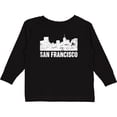 thumbnail image 3 of Inktastic San Francisco Skyline with Grunge Boys or Girls Long Sleeve Toddler T-Shirt, 3 of 5