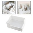 thumbnail image 3 of thinsony Rabbit Litter Box Pet Toilet Cat Rabbits Bunny Small Animal Potty Trainer White, 3 of 9