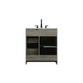 thumbnail image 3 of Elegant Kitchen and Bath Austin 30 Inch Single Bathroom Vanity In Rustic Grey, 3 of 15