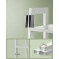 thumbnail image 7 of 4-Tier Ladder Shelf, Storage Rack for Home Garden, Large Capacity Bookcase, White, 7 of 7