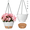 White&Brown, variant on FIASON 2 Pack 8 Inch Black Gray Self Watering Hanging Planters, Indoor Outdoor Plastic Flower Pots with Visual Reservoir, Drainage Holes & Chain Hanger for Home Garden Decor