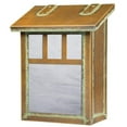 thumbnail image 1 of Americas Finest Lighting AF-3031-NV-WW Double T Verical Mailbox, Wispy White - New Verde, 1 of 1