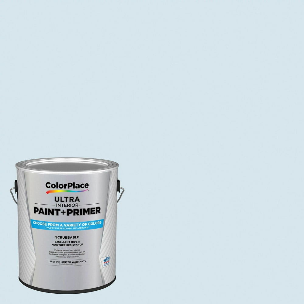 ColorPlace Ultra Interior Paint & Primer, Blue Ice Age, Flat, 1 Gallon