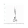 thumbnail image 2 of 925 Sterling Silver Polished Christmas Tree Necklace, 2 of 2