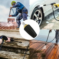 4000 PSI Turbo Pressure Washer Nozzle, 360° Rotating Jet Tip, 4.0 GPM 4.0 Orifice, 1/4" Quick Connect, Heavy-Duty Power Washer Attachment for Brick, Concrete, Cars, Patios
