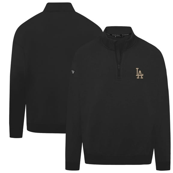 Men's Levelwear Black Los Angeles Dodgers Murray Quarter-Zip Sweatshirt
