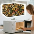 thumbnail image 3 of FOR U DESIGNS Mushroom Sunflower Pattern Microwave Oven Dust Cover Portable Shield for Countertop Appliances Stain Resistant Microwave Oven Grill Covers Protector Home Decor-S, 3 of 8