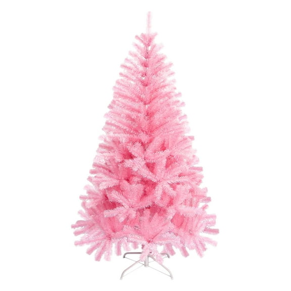 WEGFTDUOP 7Ft Pink Christmas Tree Artificial Christmas Tree Seasonal Holiday Decoration,1000 Tips,Metal Fold Stand,Indoor/Outdoor Easy Assembly Xmas Decor
