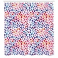 thumbnail image 3 of Colorful Shower Curtain, Abstract Watercolor Style Print with Brush Stroke Shape Tiles on White Background, Fabric Bathroom Set with Hooks, 69W X 70L Inches, Multicolor, by Ambesonne, 3 of 3