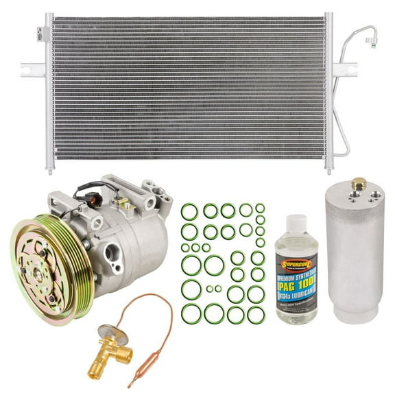 For Nissan Frontier 1999 2000 A/C Kit w/ AC Compressor Condenser & Drier - BuyAutoParts