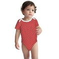 thumbnail image 3 of Balery Red Polka Dot Pattern Baby Climbing Clothes Infant Bodysuit Cute Infant Bodysuit Baby Romper-12 Months, 3 of 7