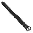 thumbnail image 2 of 26mm Black Crazy Horse Leather Strap Black Buckle Leather Watch Band With Double Sides Leather Watch Strap, 2 of 6