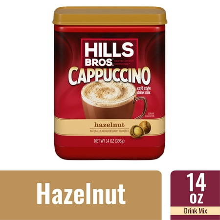Hills Bros. Instant Cappuccino Mix, Hazelnut, 14 oz (Pack of 1)