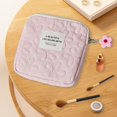 thumbnail image 1 of Bolsa de almacenamiento de servilletas, bolsa de aseo de viaje reutilizable para damas, monedas, maquillaje Rosa, 1 of 10